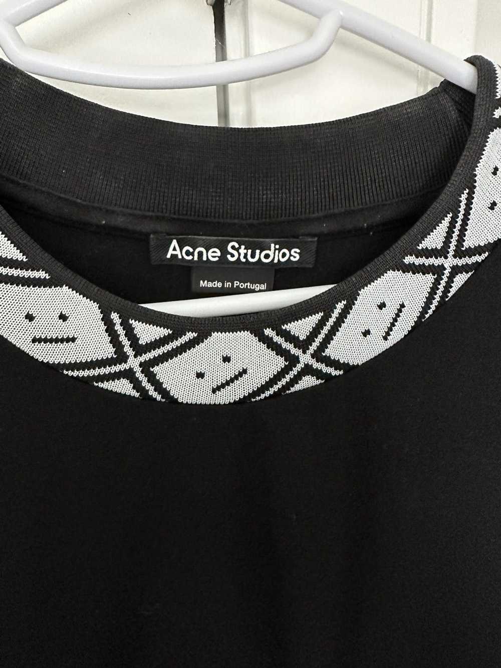 Acne Studios Acne Studios Face Motif Mock Neck T-… - image 1