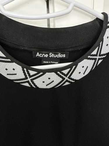 Acne Studios Acne Studios Face Motif Mock Neck T-… - image 1