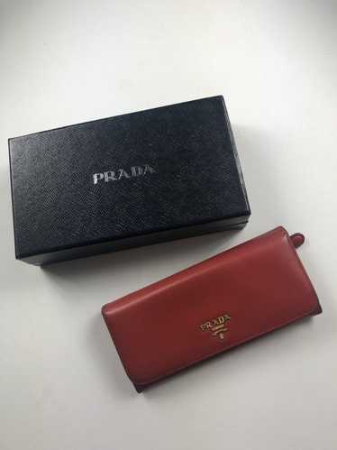 Prada Prada saffiano leather long wallet