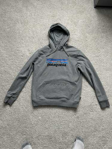 Patagonia Hoodie Sweatshirt Grey Uprisal Buffalo Logo Organic