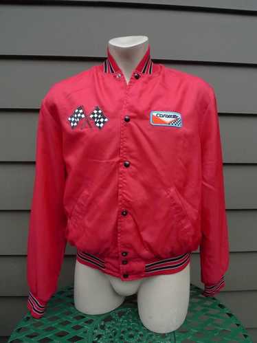 MOTO 1970s Corvette Satin Racing Felt Lined Jacket