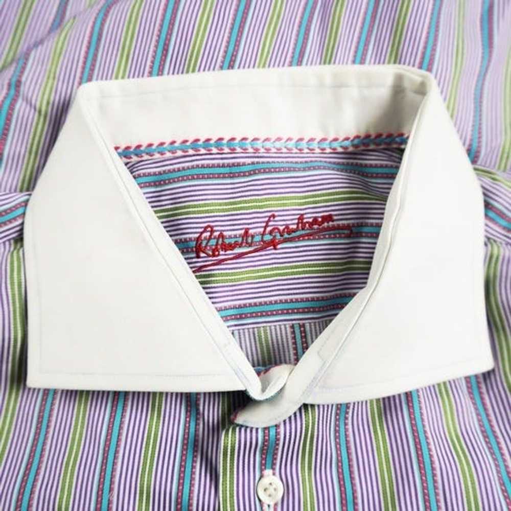 Robert Graham Robert Graham Cotton Collared Strip… - image 2