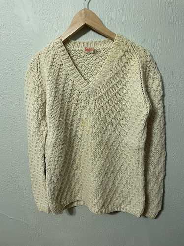 Coloured Cable Knit Sweater × Vintage Vintage 197… - image 1