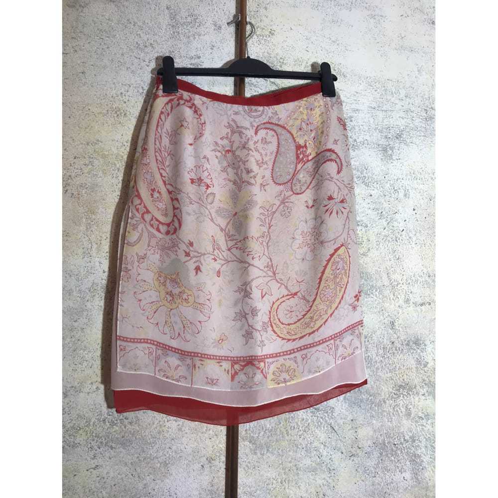 Etro Silk mini skirt - image 2