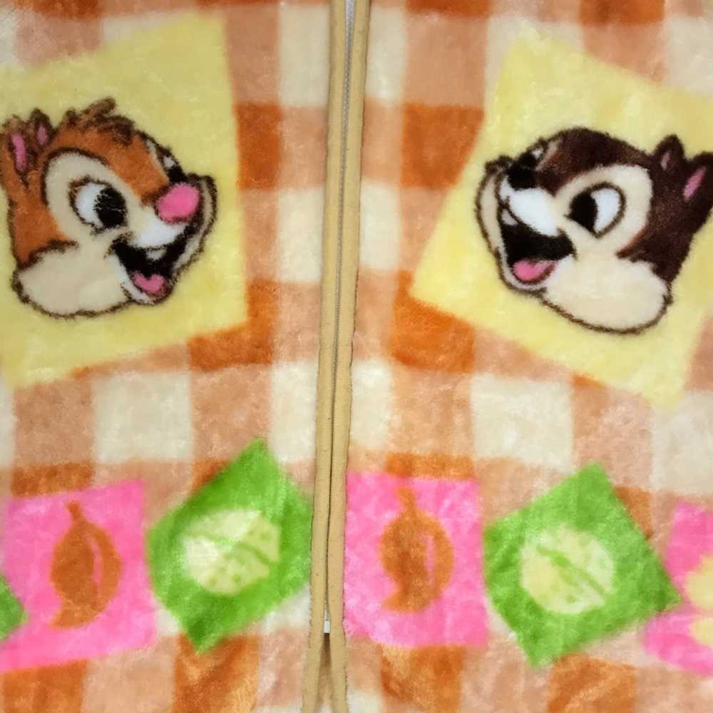 Disney Vintage Y2K Chip n Dale Zip Up Fleece Vest - image 3