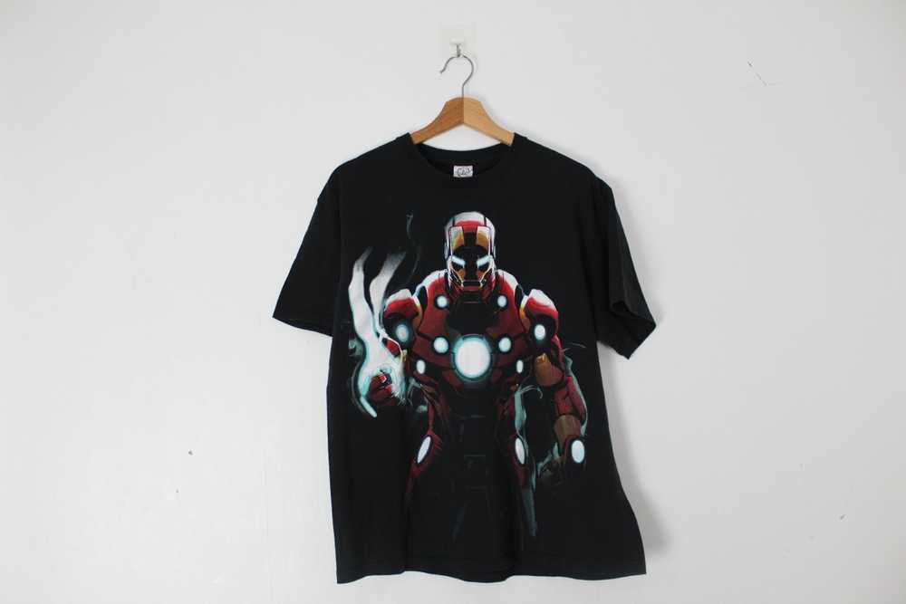 Tampa Bay Buccaneers NFL Football Iron Man Avengers American Flag Shirt  Youth T-Shirt