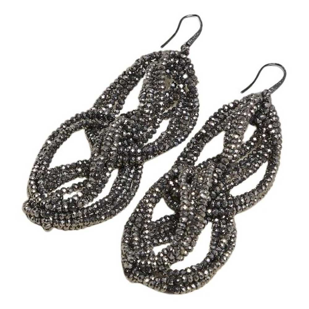 Brunello Cucinelli Silver earrings - image 1