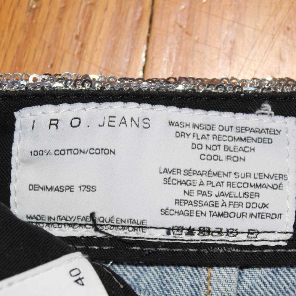 Iro IRO Distressed Sequin Jean Skirt - image 5