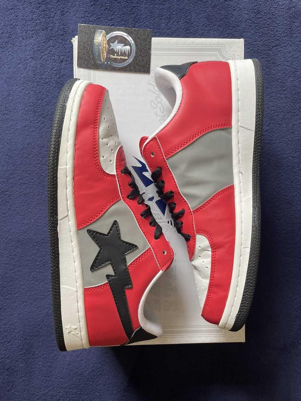 Bape Bape OG Red/Gray/ Sk8stas RARE - image 1