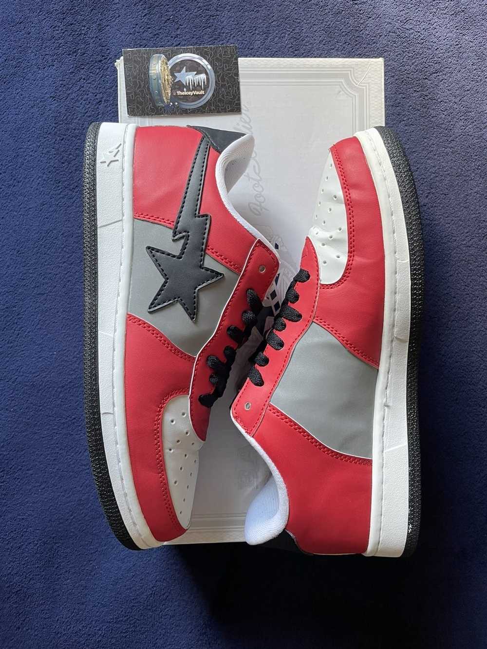 Bape Bape OG Red/Gray/ Sk8stas RARE - image 2