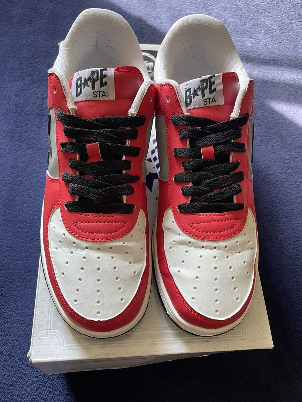 Bape Bape OG Red/Gray/ Sk8stas RARE - image 4