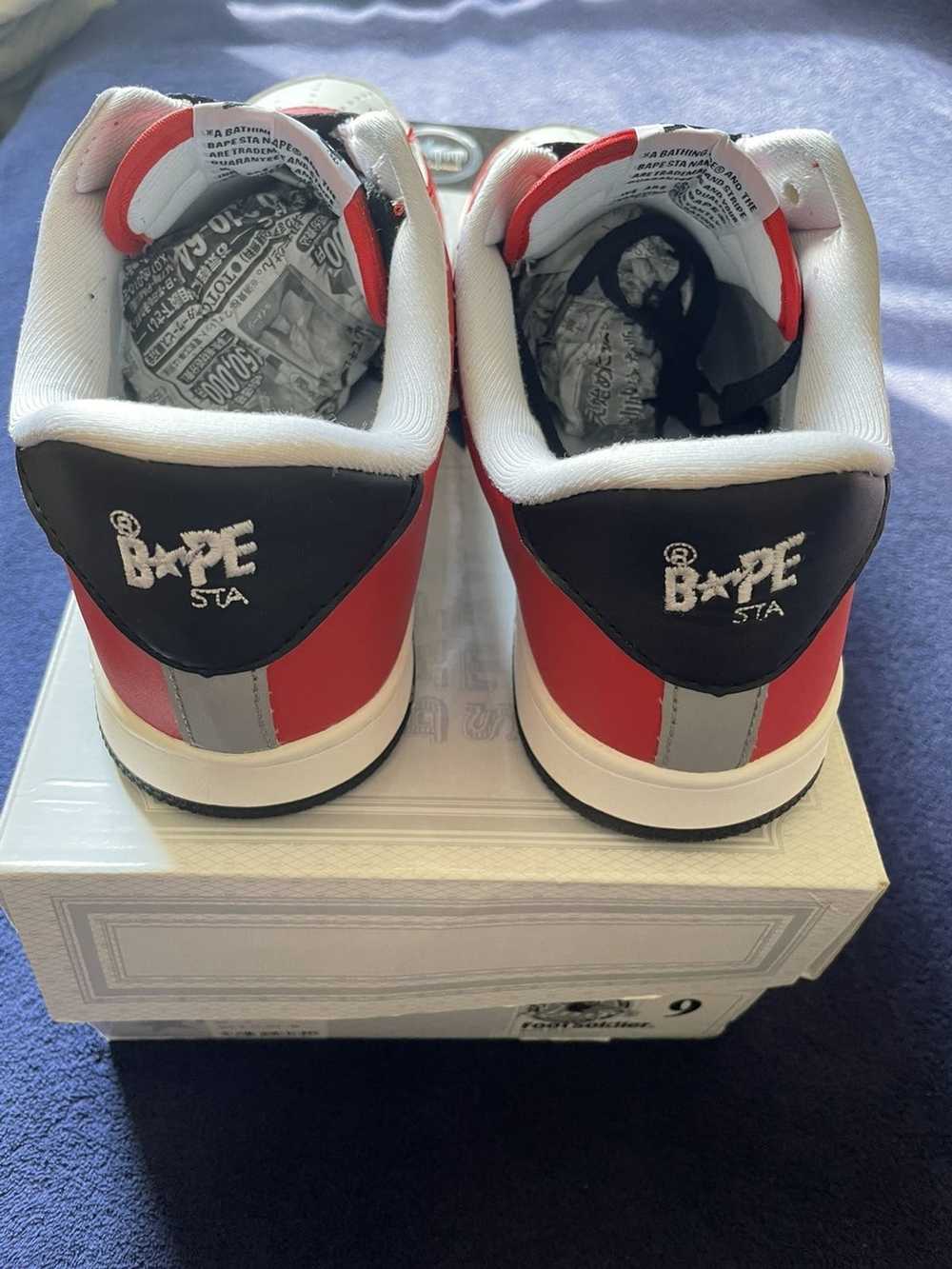 Bape Bape OG Red/Gray/ Sk8stas RARE - image 5