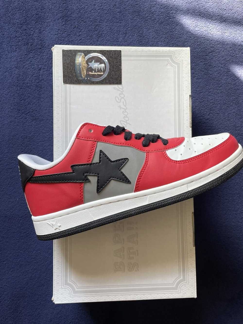 Bape Bape OG Red/Gray/ Sk8stas RARE - image 6