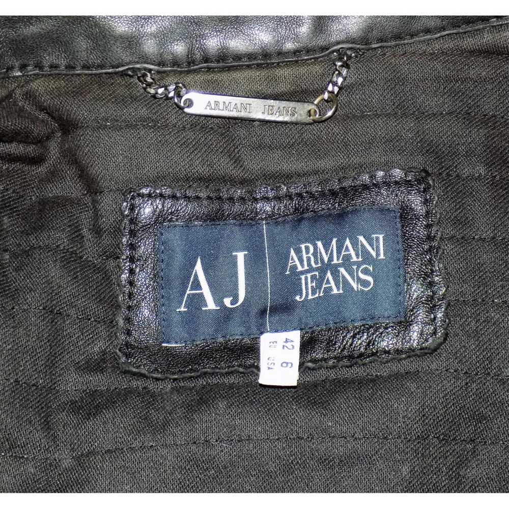 Armani Jeans Leather short vest - image 6