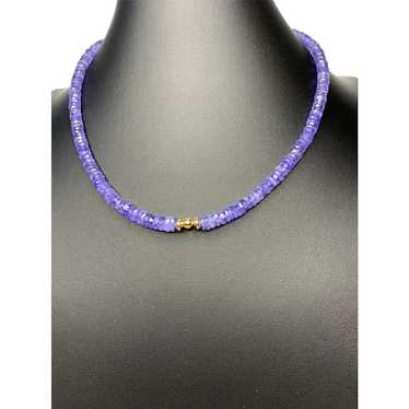 14k Gold and Tanzanite Necklace