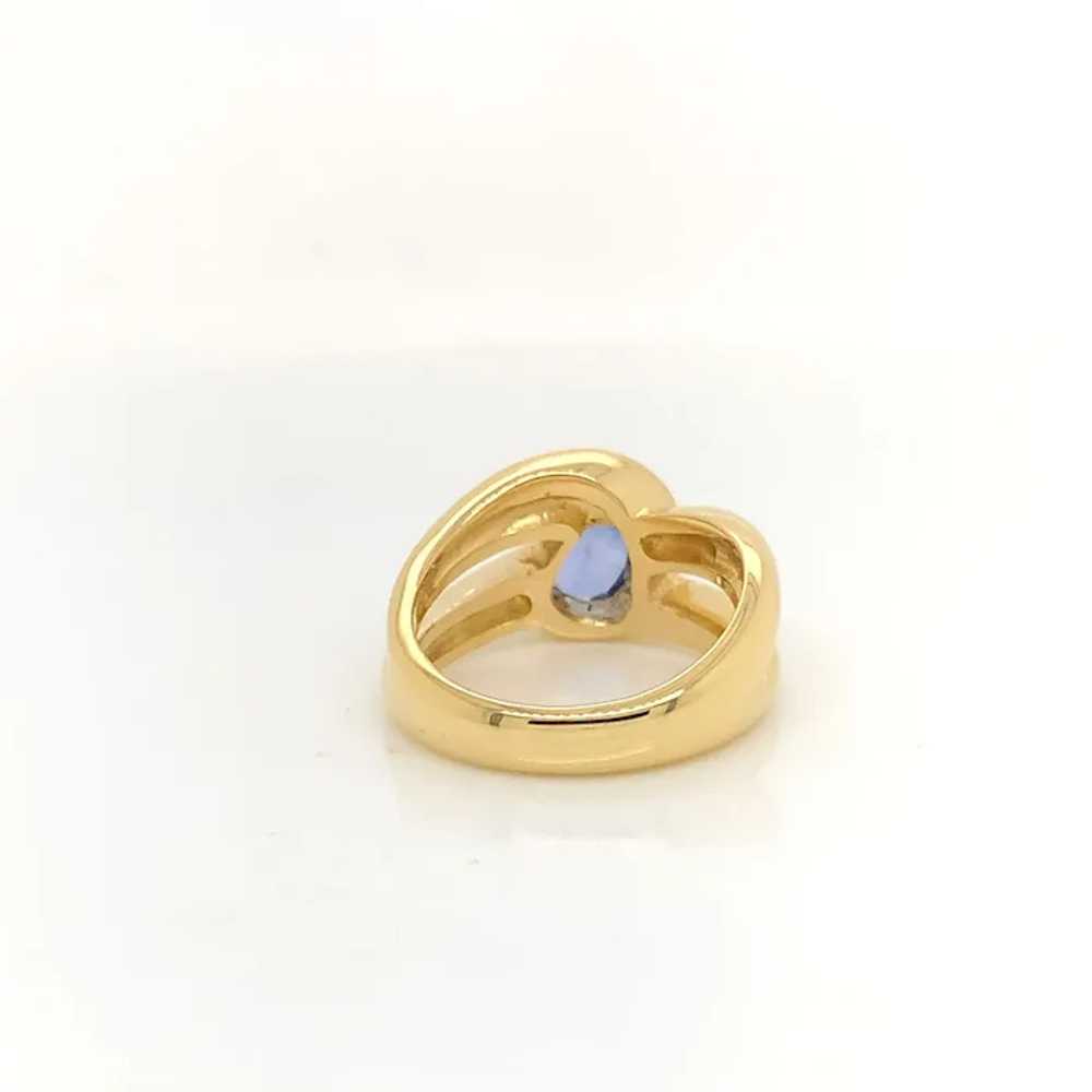 Sapphire Bezel Set Ring - image 5