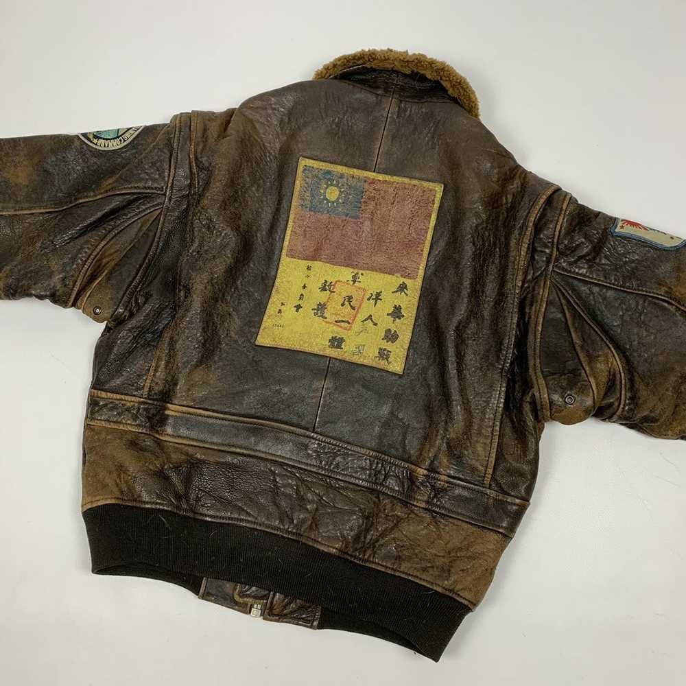 Avirex × Leather Jacket × Vintage Avirex U. S. Na… - image 6