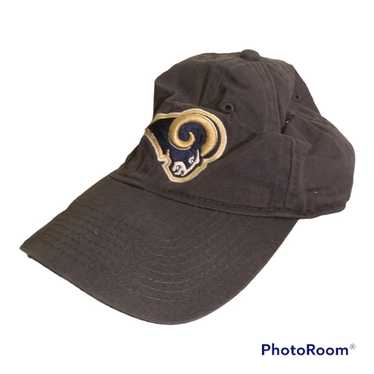 St Louis Rams ARGYLE-SHIELD Navy-Gold Fitted Hat by Reebok