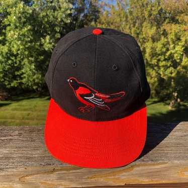 Vintage Baltimore Orioles AJD Satin Snapback Baseball Hat