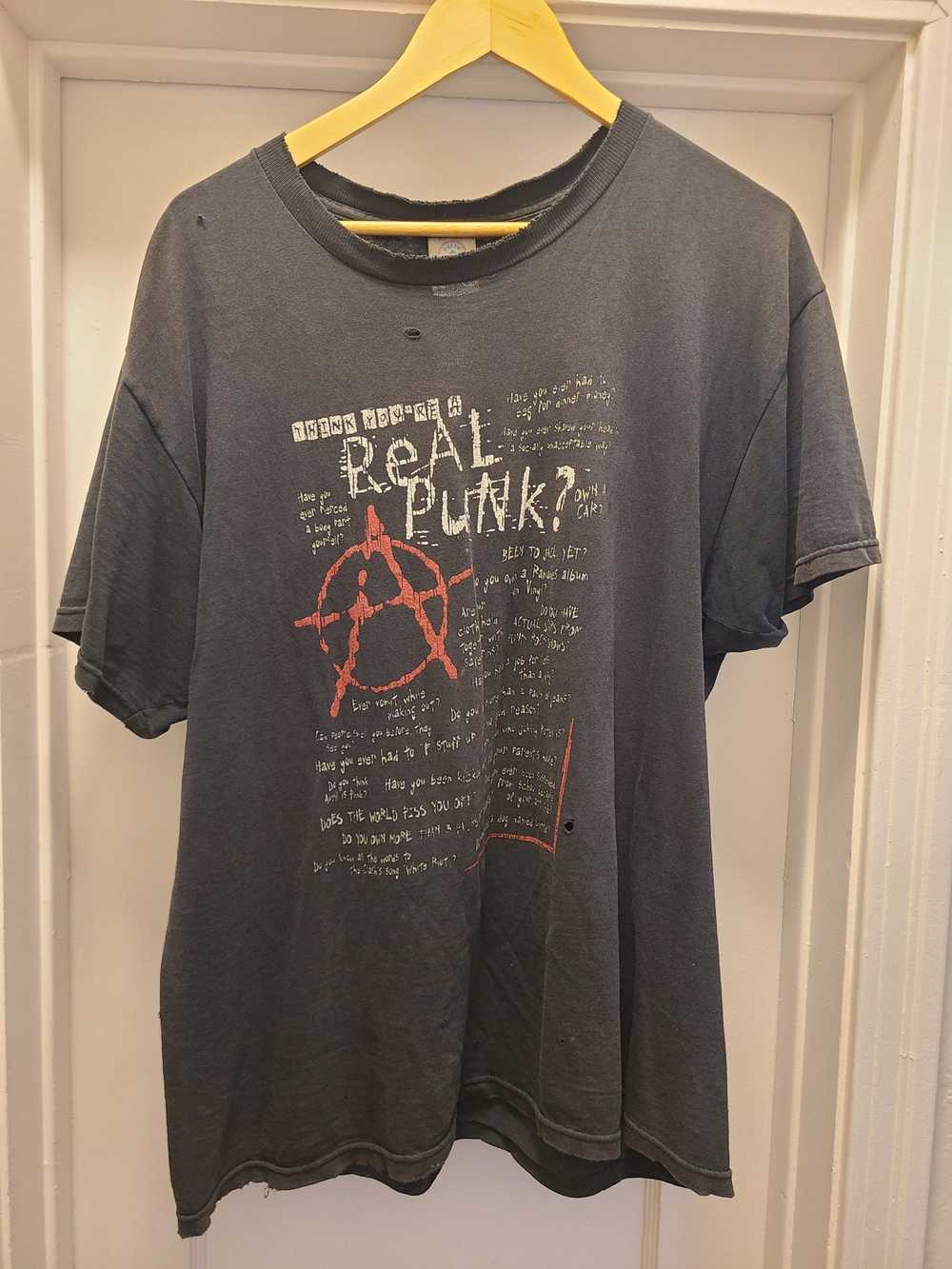 Delta × Vintage Vintage Real Punk Anarchy T Shirt - image 6