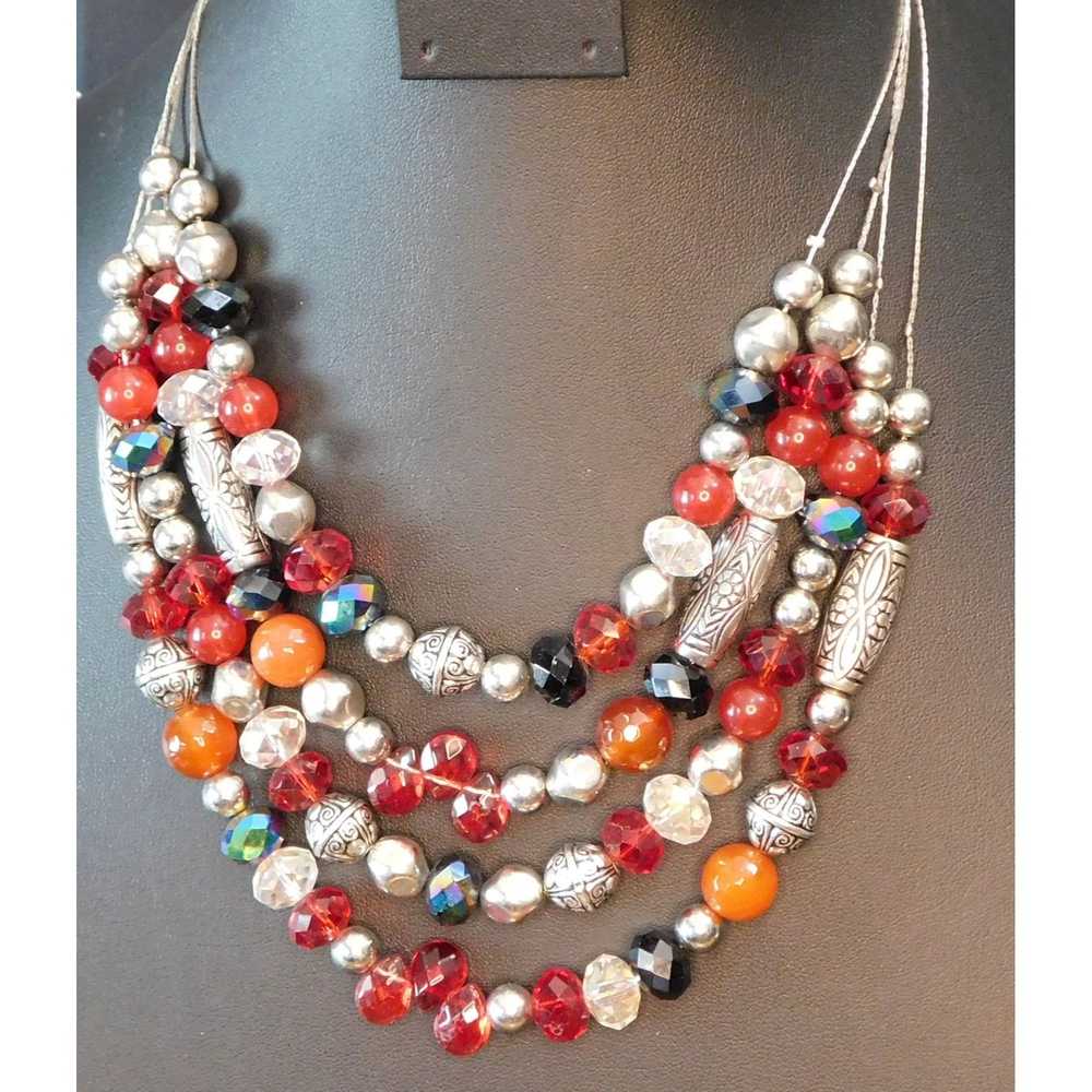 Other Multilayer Glass Glam Necklace - image 5