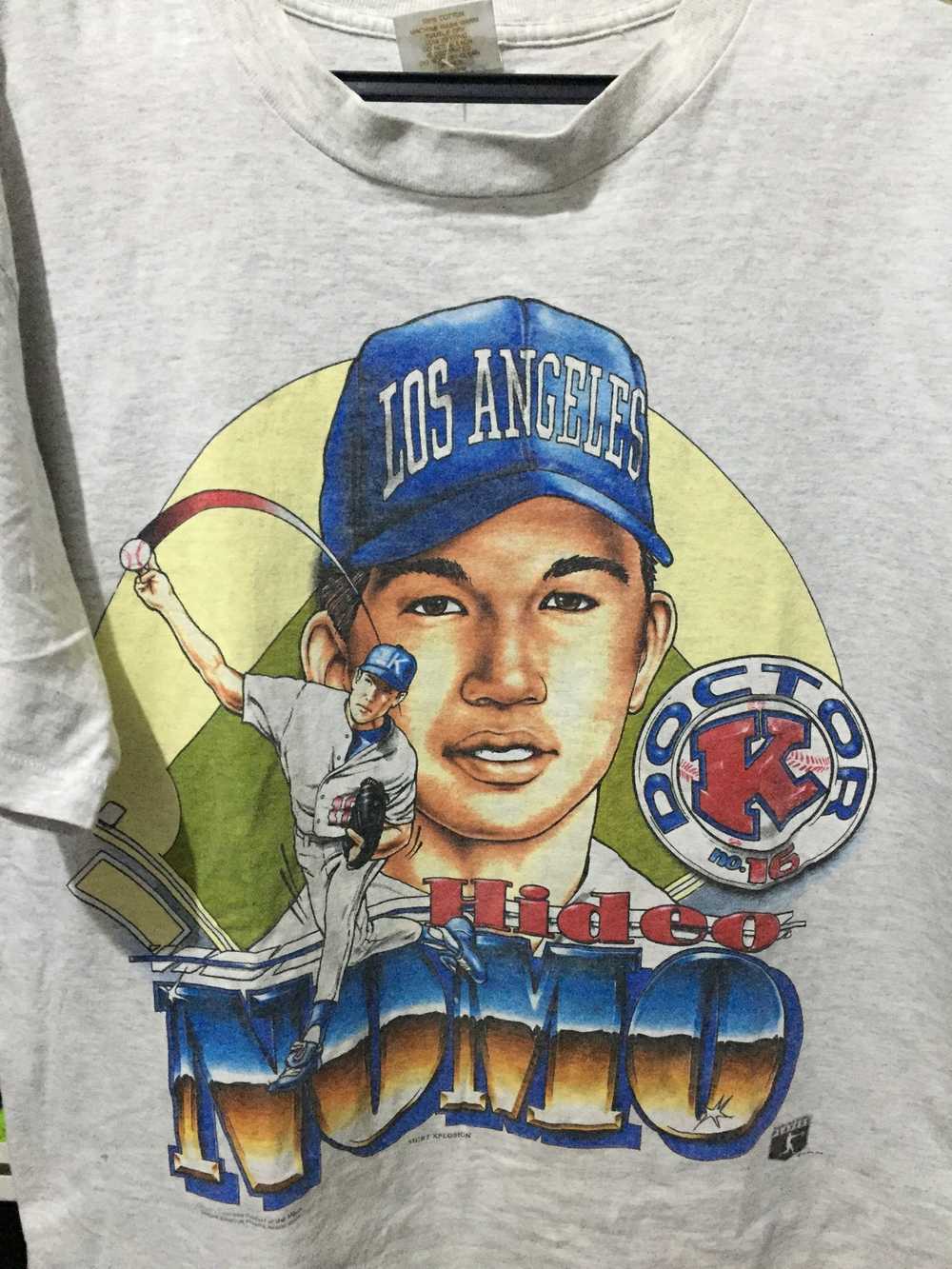 想像を超えての 超レア90s HIDEO NOMO Tシャツ U.S.A.ビックロゴ