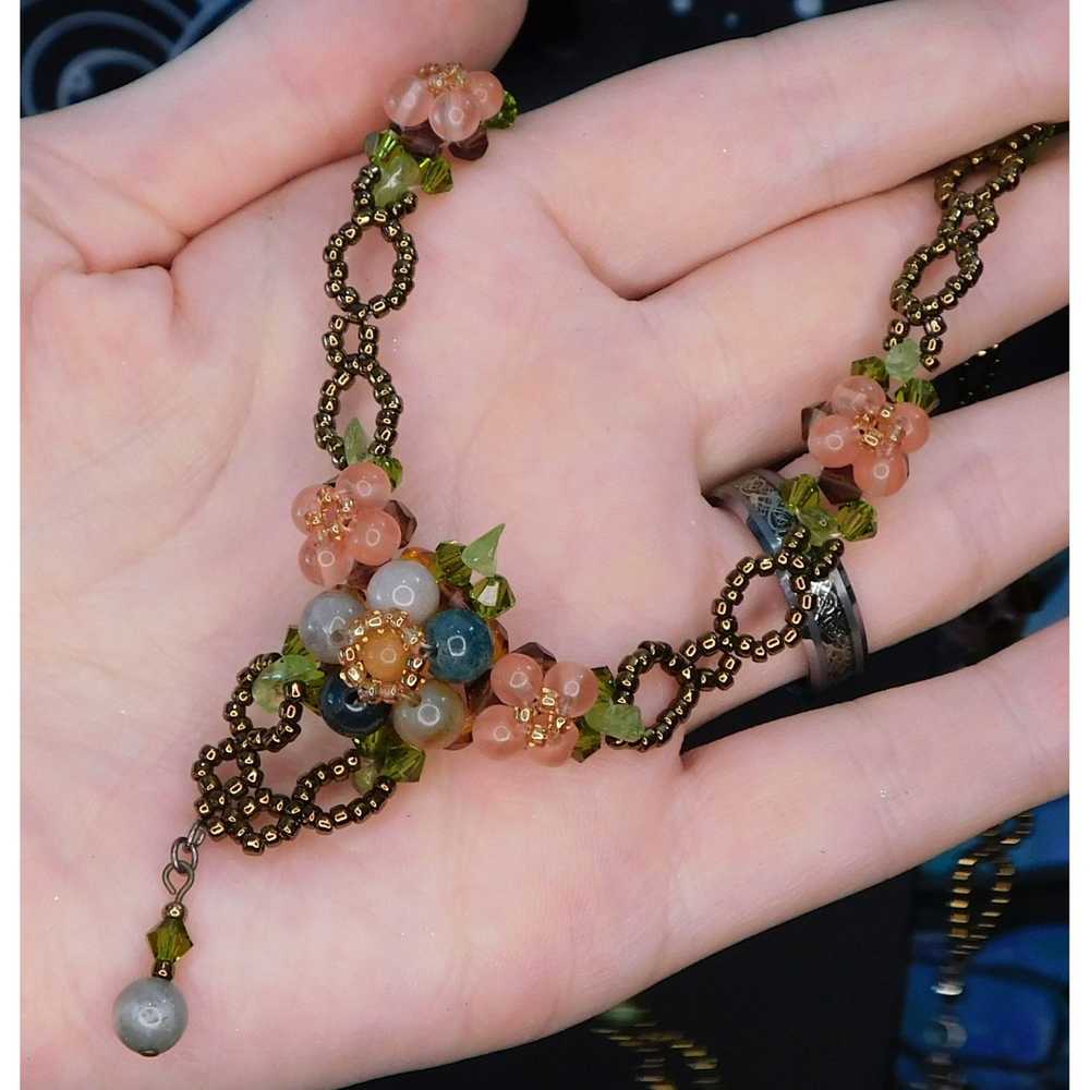 Handmade Handmade Glass Fairy Flower Necklace - image 2