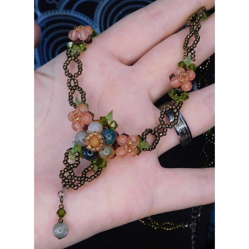 Handmade Handmade Glass Fairy Flower Necklace - image 4