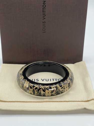 LOUIS VUITTON M6556E logo LV Circle Bangle accessories Bracelet Brown x pink