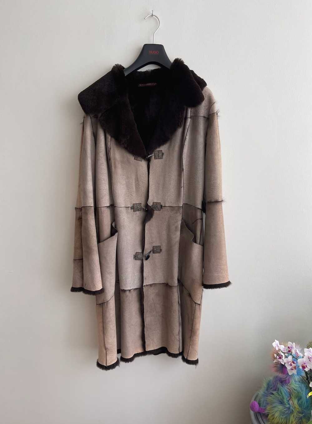 Mulberry MULBERRY Longline Button-Up Fur Coat SIZ… - image 1