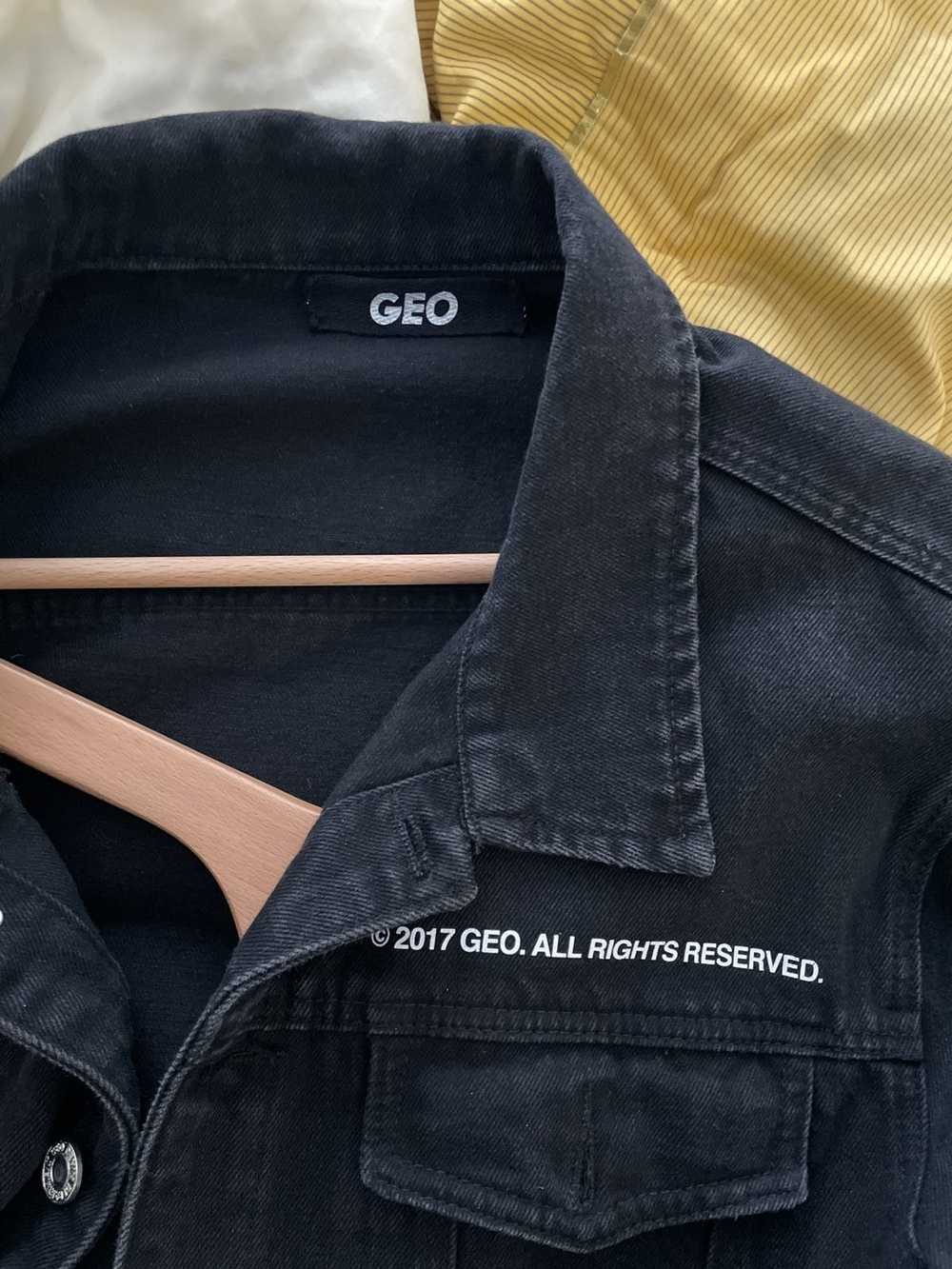 Geo GEO Black denim jacket. - image 4