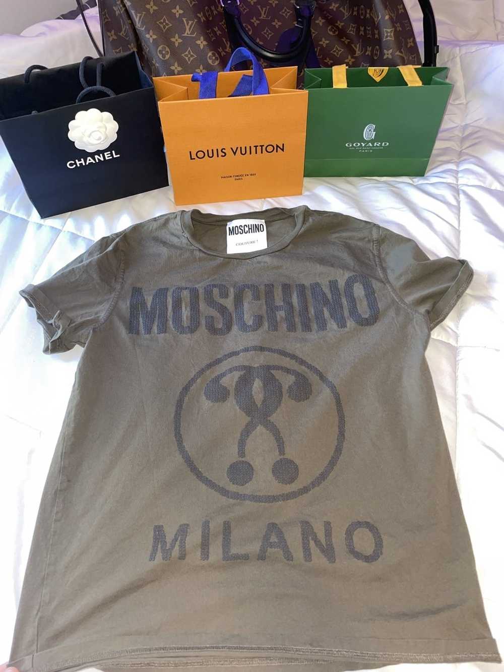 Moschino Moschino Milano Logo T Shirt - image 1