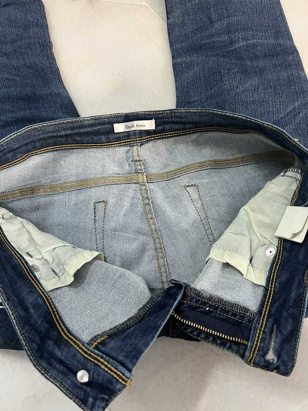 Designer × Japanese Brand Unet Trois Jeans Very R… - image 5