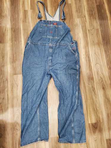 Blue Green Xl Bib OVERALL Pants Mottled Dyed NEW Dickies 