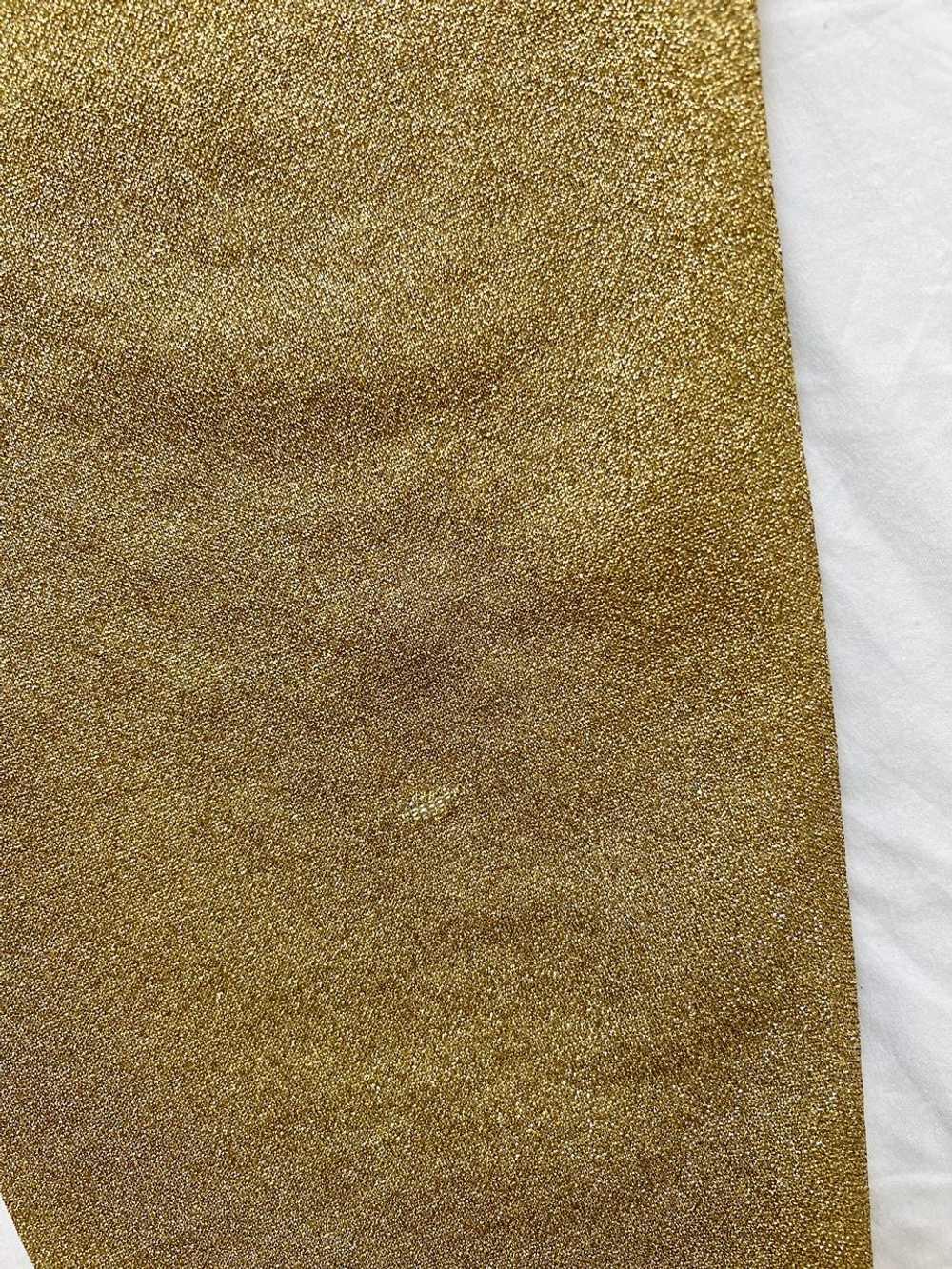 80s gold lurex stirrup pants (M) | Used, Secondha… - image 4