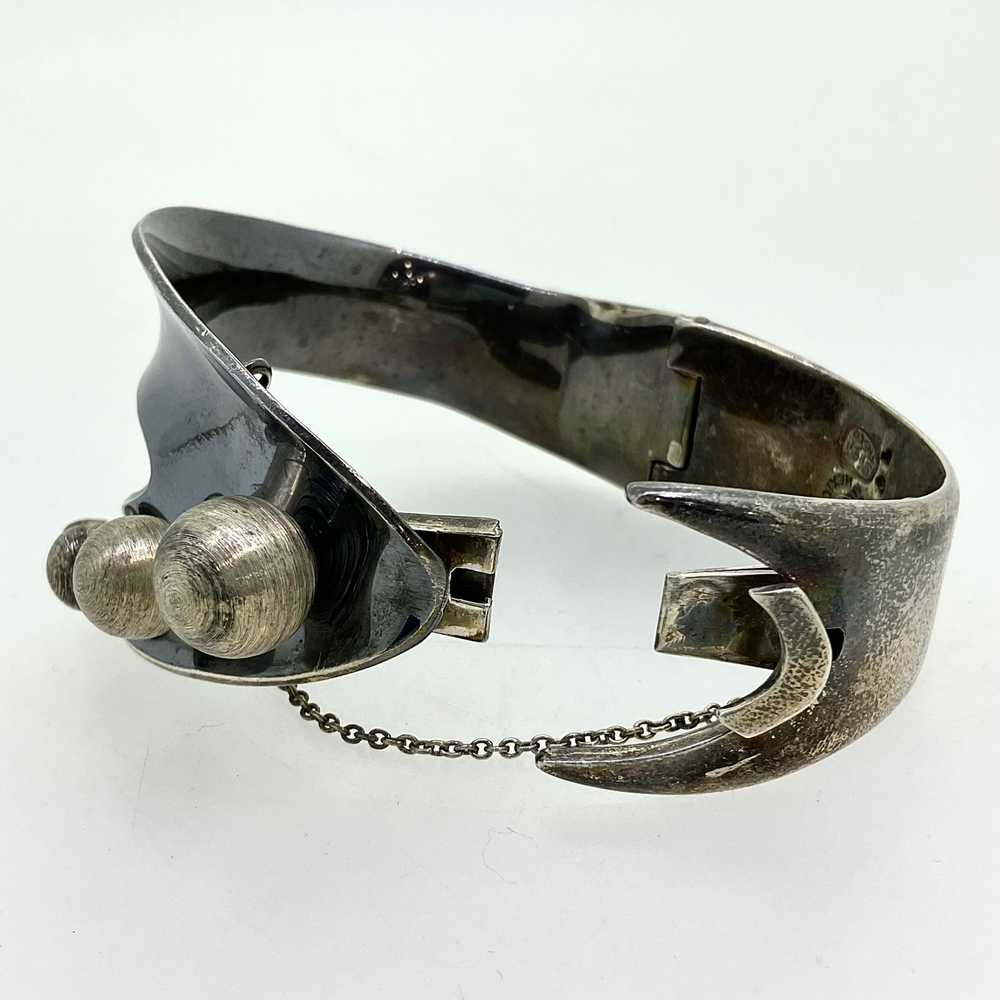 1950’s Sigi Pineda Taxco Sterling Silver Hinged B… - image 4