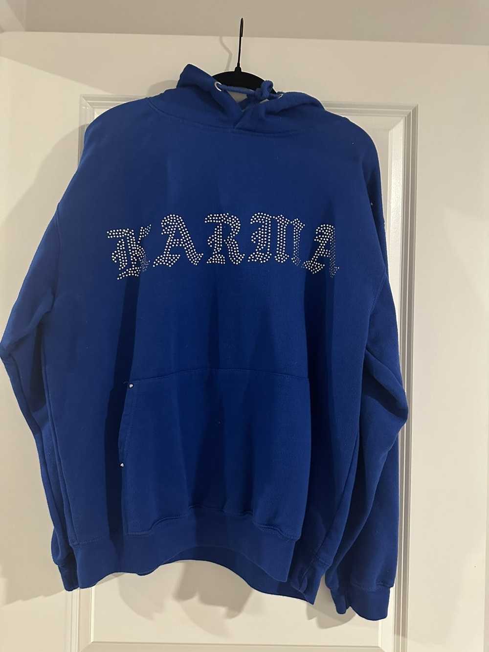 Streetwear Karma rhinestone hoodie - image 1