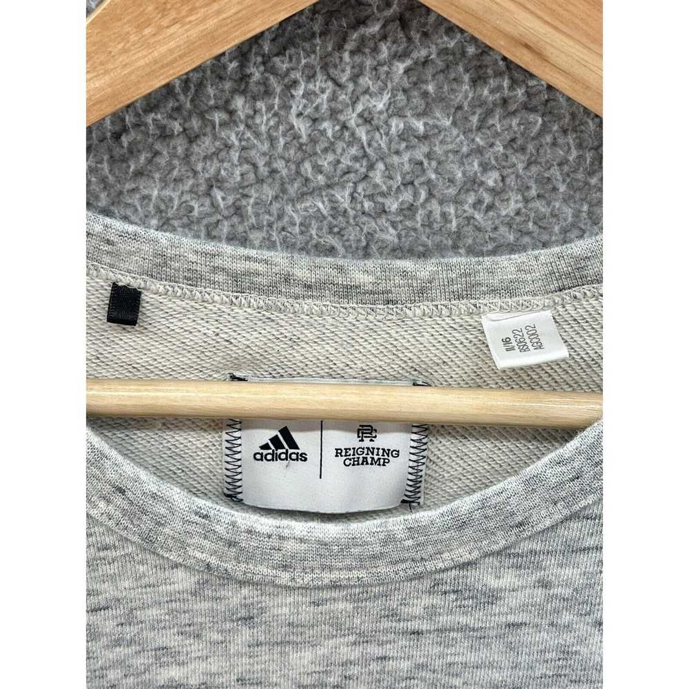 Adidas Adidas x Reigning Champ Heather Gray Crew … - image 3