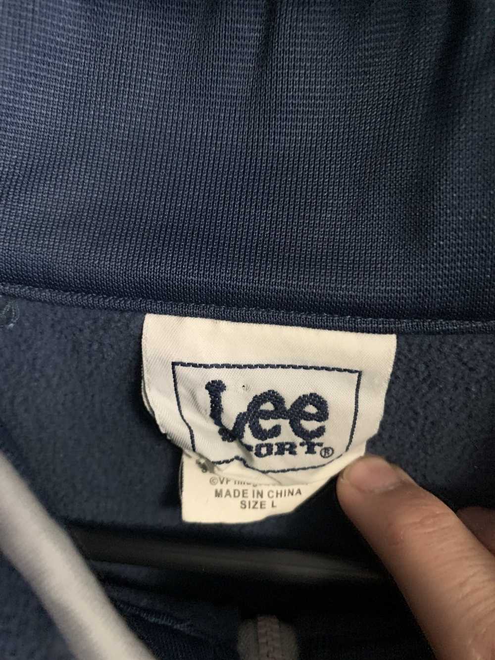Lee × MLB × Vintage 90’s NY 1/4 zip up - image 4