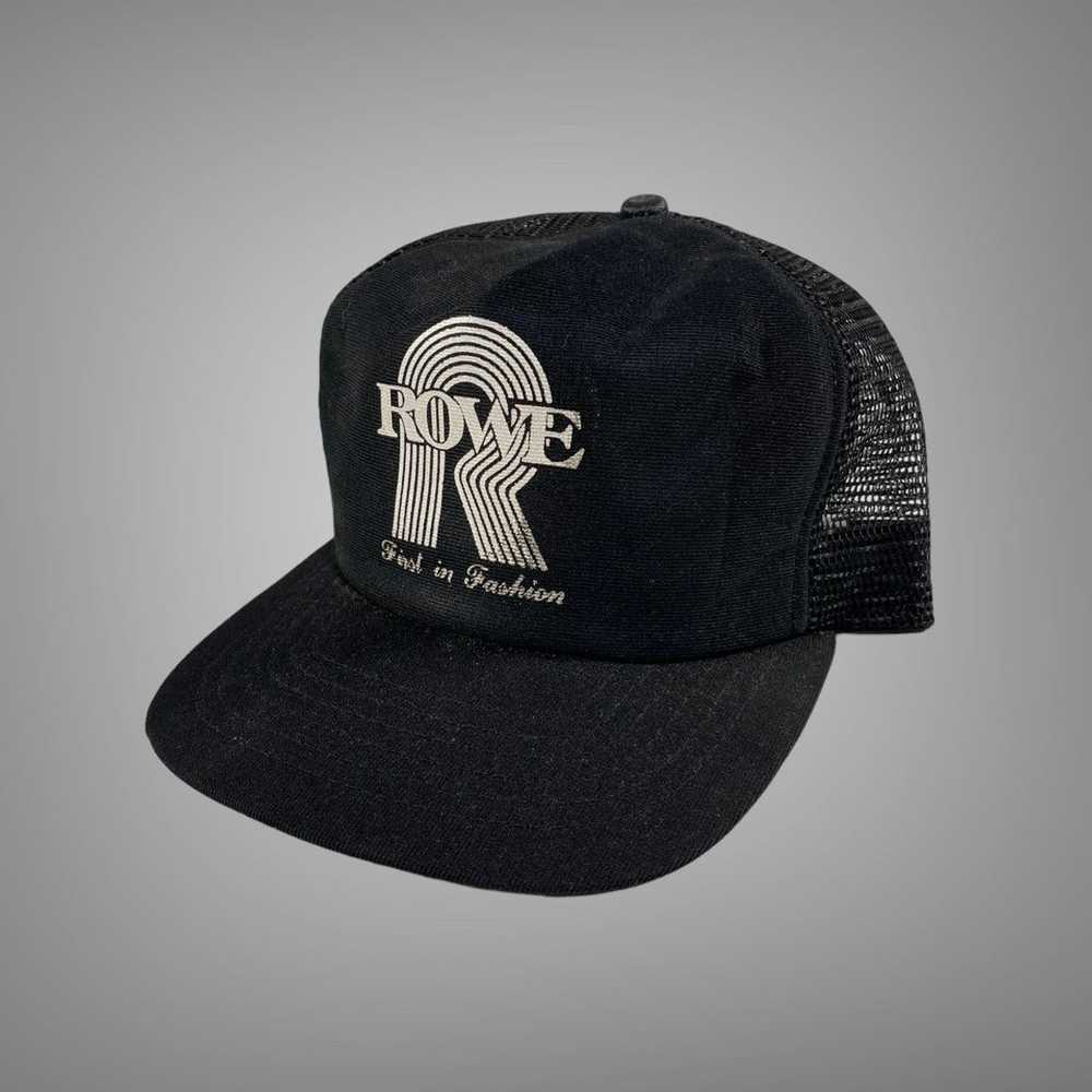 Vintage Vintage 80s rowe mesh trucker hat - image 2