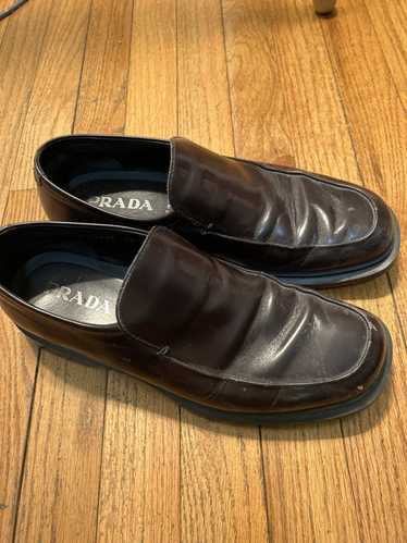 Prada Prada Brown Leather Loafers