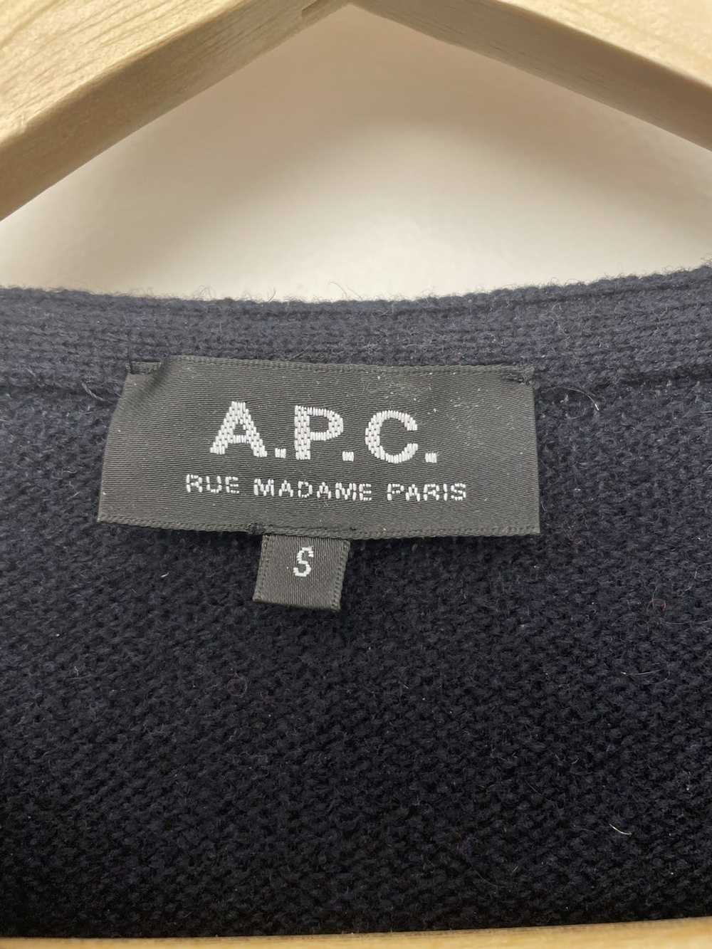 A.P.C. Blue and red striped wool sweater - image 3