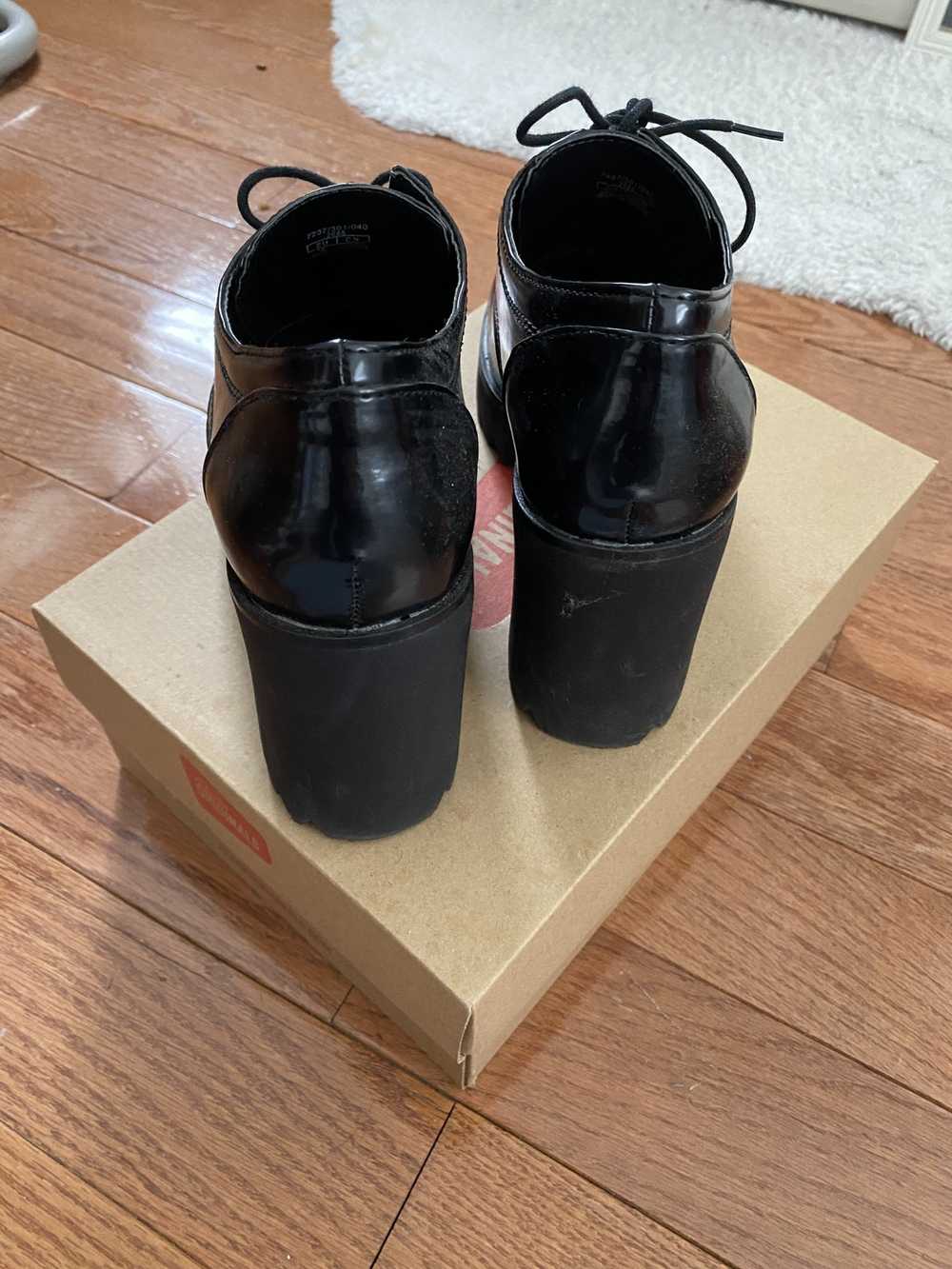 Zara Patent Leather Oxford Platform Heel - image 3