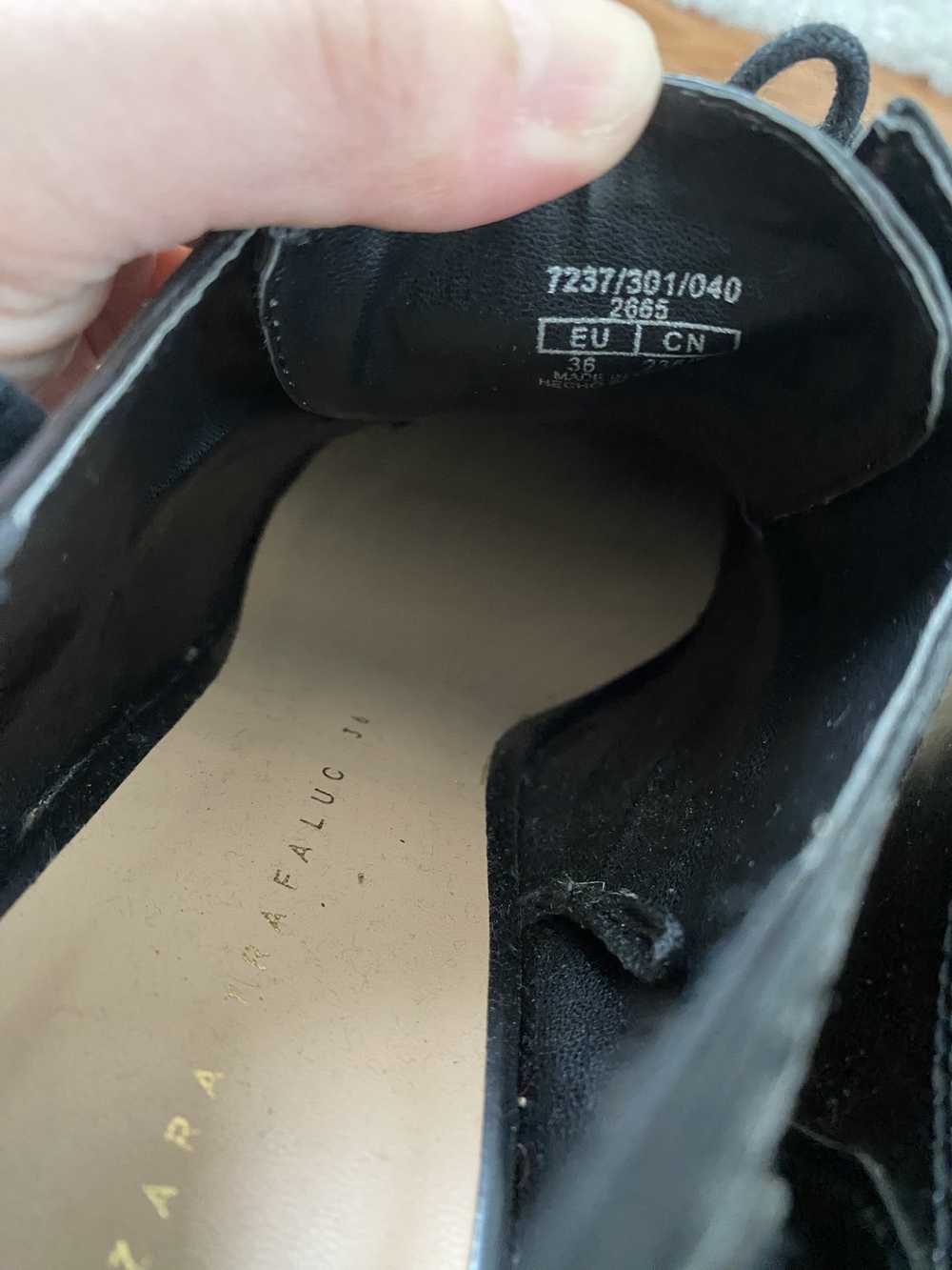 Zara Patent Leather Oxford Platform Heel - image 5