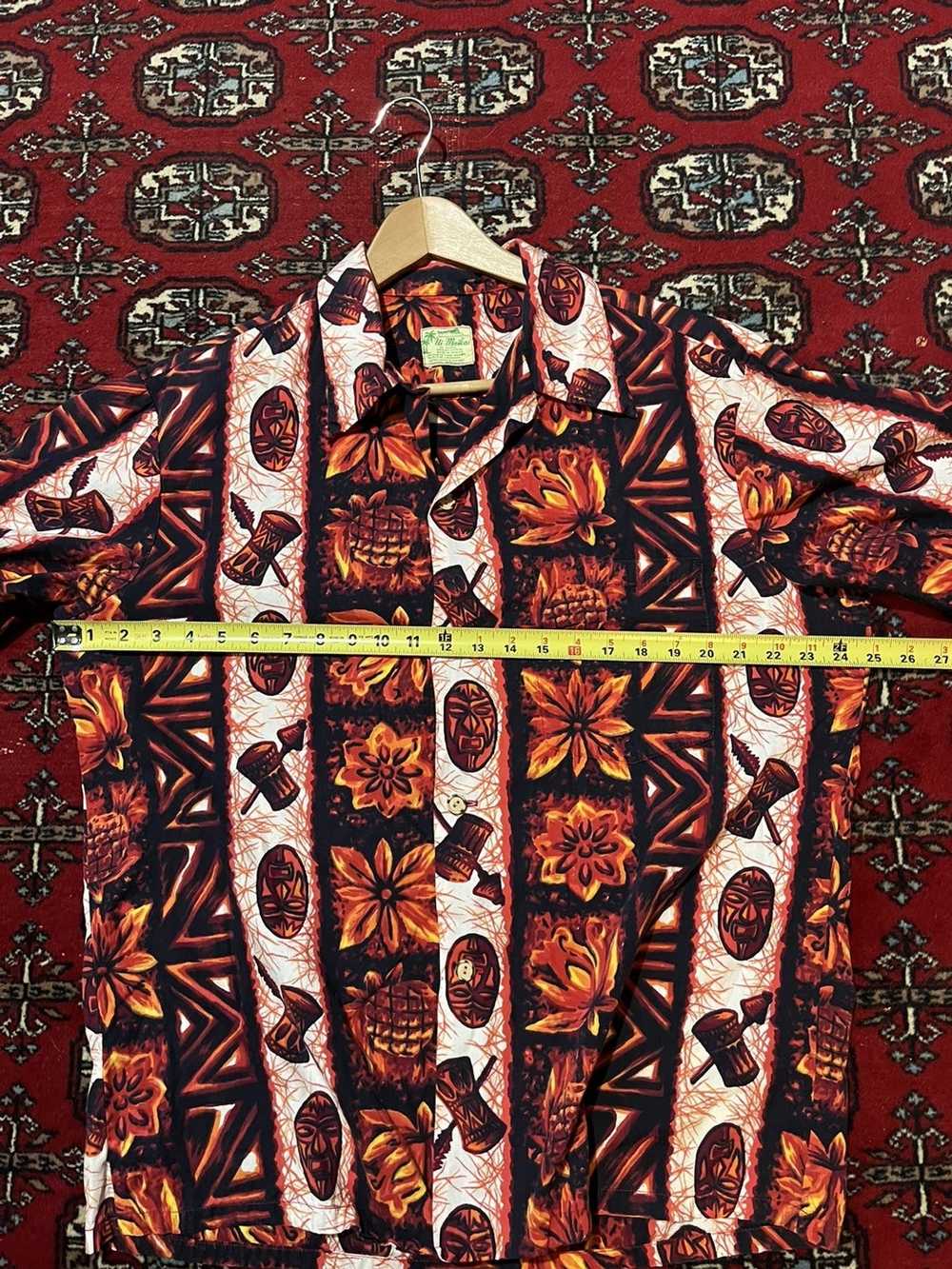 Hawaiian Shirt × Vintage Vintage 60s Hawaiian shi… - image 8