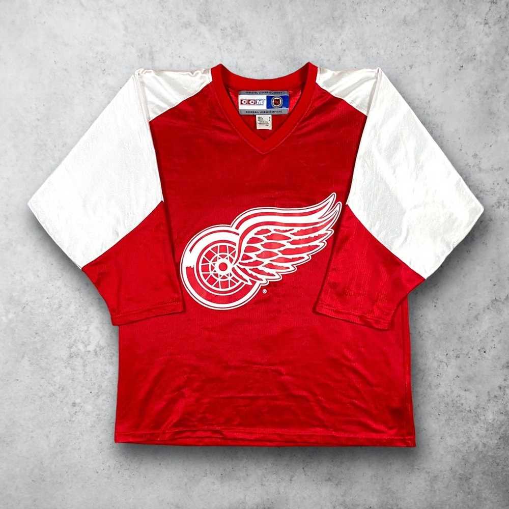 Ccm × NHL × Vintage Vintage CCM Detroit Red Wings… - image 1