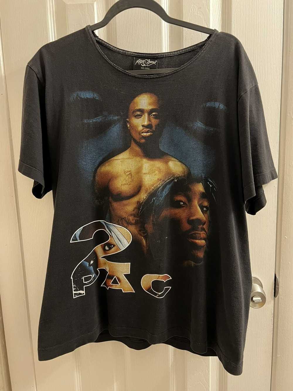 Vintage 2pac double sided shirt size L - image 1