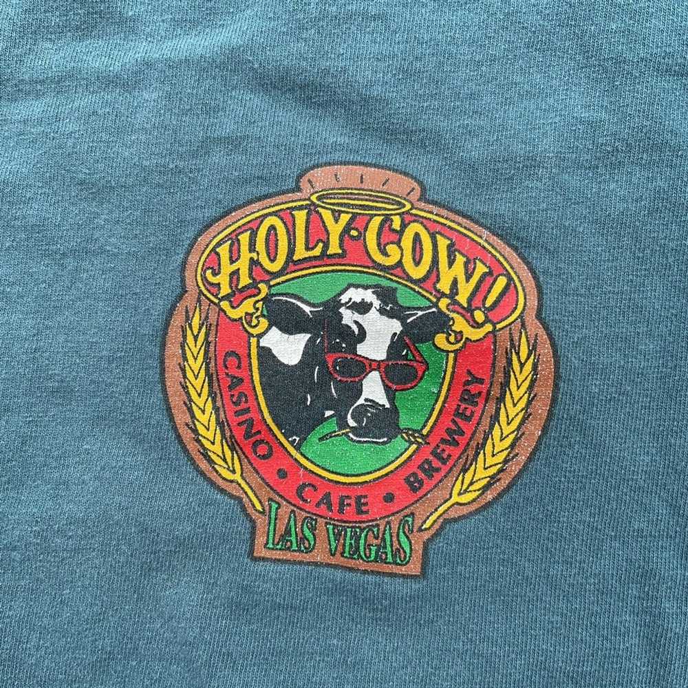 Jerzees × Vintage Vintage Holy Cow Las Vegas Jerz… - image 3