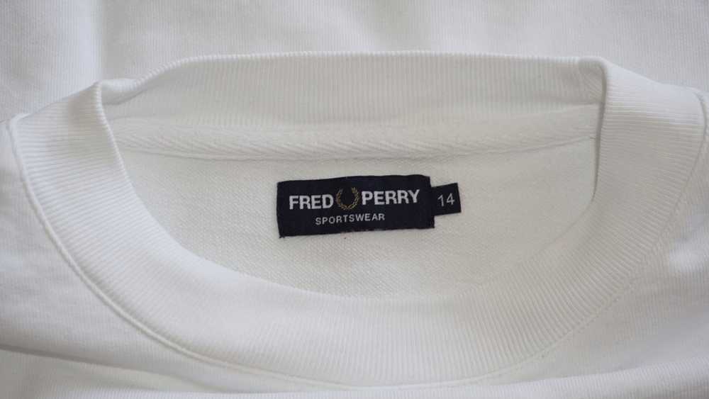 Fred Perry Fred Perry Vintage All White Big Logo … - image 3