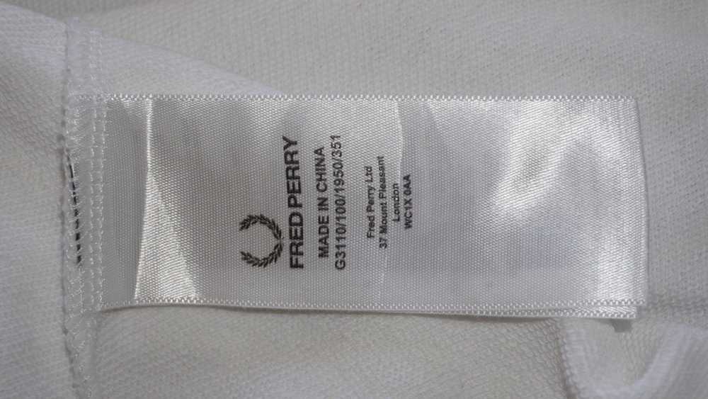 Fred Perry Fred Perry Vintage All White Big Logo … - image 6